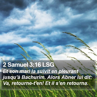 2 Samuel 3:16 LSG Bible Verse Image