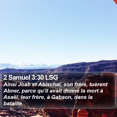 2 Samuel 3:30 LSG Bible Verse Image