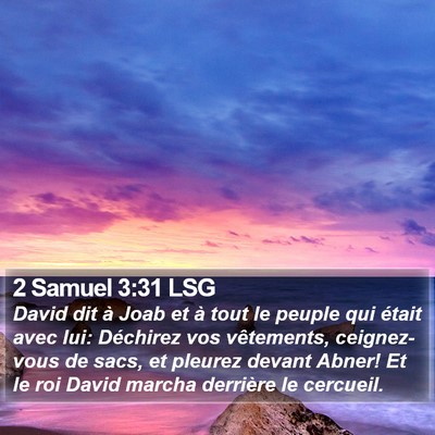 2 Samuel 3:31 LSG Bible Verse Image