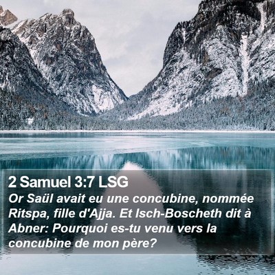 2 Samuel 3:7 LSG Bible Verse Image