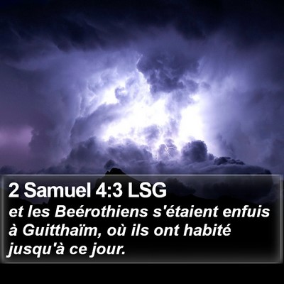 2 Samuel 4:3 LSG Bible Verse Image