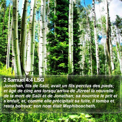 2 Samuel 4:4 LSG Bible Verse Image