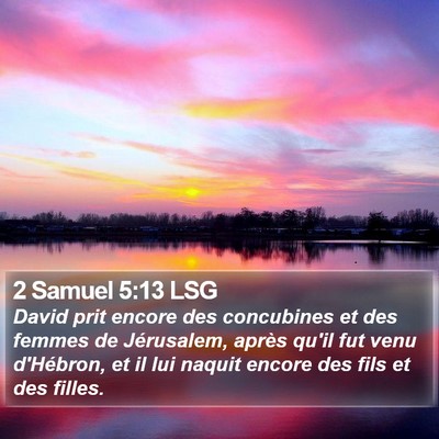 2 Samuel 5:13 LSG Bible Verse Image