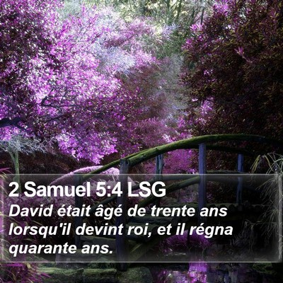 2 Samuel 5:4 LSG Bible Verse Image