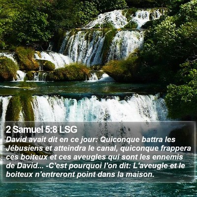 2 Samuel 5:8 LSG Bible Verse Image