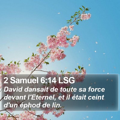 2 Samuel 6:14 LSG Bible Verse Image