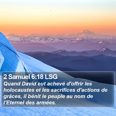 2 Samuel 6:18 LSG Bible Verse Image
