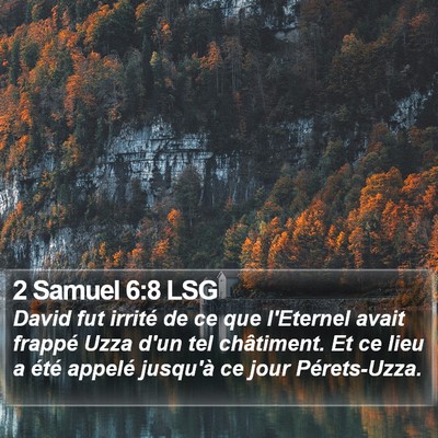 2 Samuel 6:8 LSG Bible Verse Image