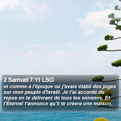 2 Samuel 7:11 LSG Bible Verse Image