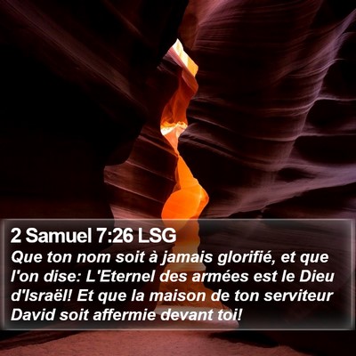 2 Samuel 7:26 LSG Bible Verse Image