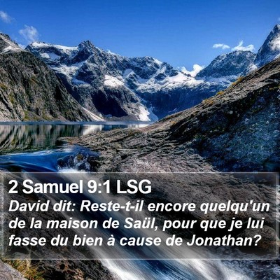 2 Samuel 9:1 LSG Bible Verse Image