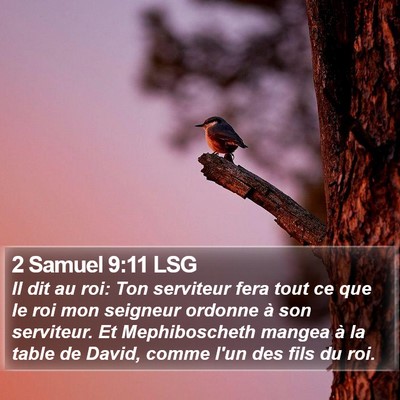 2 Samuel 9:11 LSG Bible Verse Image