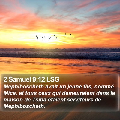 2 Samuel 9:12 LSG Bible Verse Image