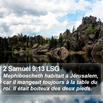 2 Samuel 9:13 LSG Bible Verse Image