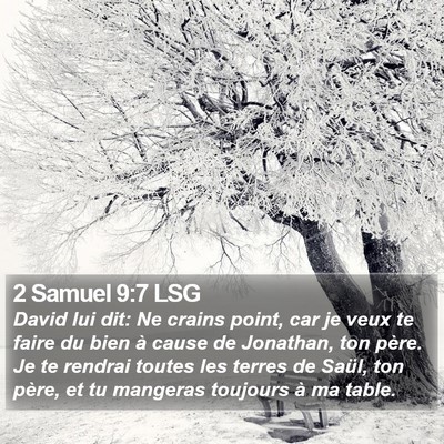 2 Samuel 9:7 LSG Bible Verse Image
