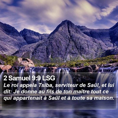2 Samuel 9:9 LSG Bible Verse Image