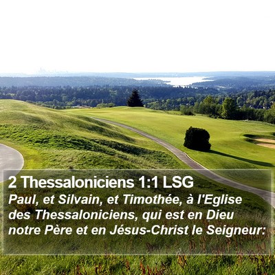 2 Thessaloniciens 1:1 LSG Bible Verse Image