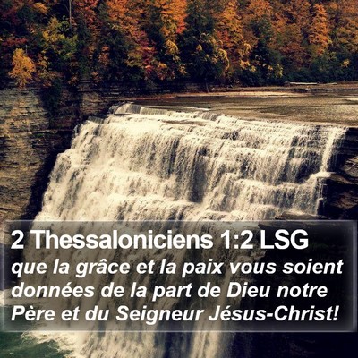 2 Thessaloniciens 1:2 LSG Bible Verse Image