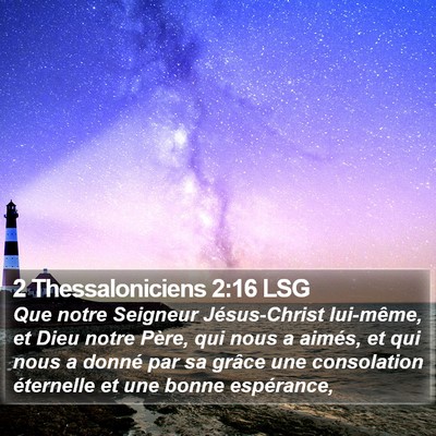 2 Thessaloniciens 2:16 LSG Bible Verse Image