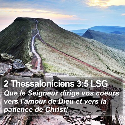 2 Thessaloniciens 3:5 LSG Bible Verse Image