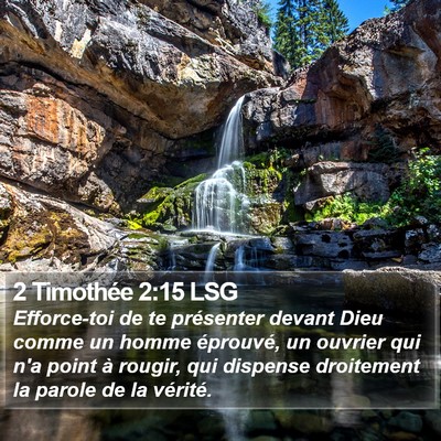 2 Timothée 2:15 LSG Bible Verse Image