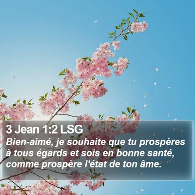 3 Jean 1:2 LSG Bible Verse Image