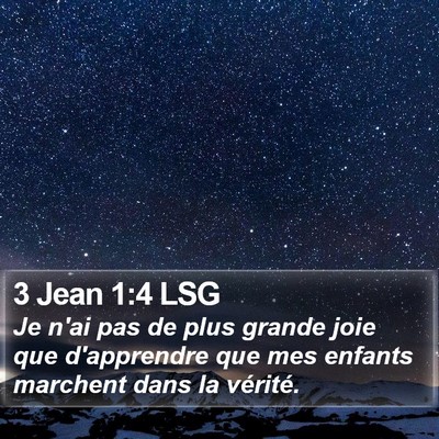 3 Jean 1:4 LSG Bible Verse Image