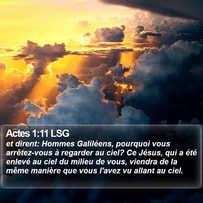 Actes 1:11 LSG Bible Verse Image