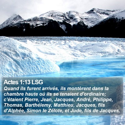 Actes 1:13 LSG Bible Verse Image