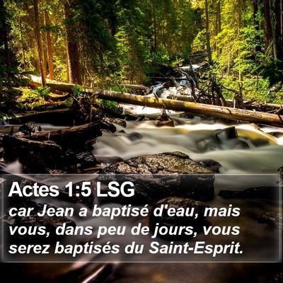 Actes 1:5 LSG Bible Verse Image