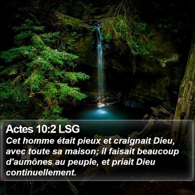 Actes 10:2 LSG Bible Verse Image