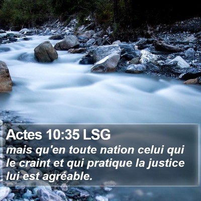 Actes 10:35 LSG Bible Verse Image