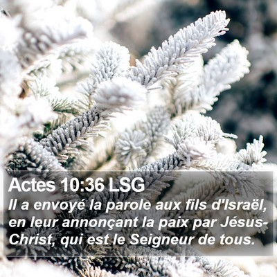 Actes 10:36 LSG Bible Verse Image