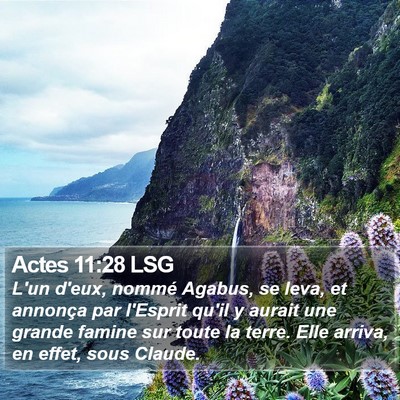 Actes 11:28 LSG Bible Verse Image