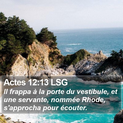 Actes 12:13 LSG Bible Verse Image