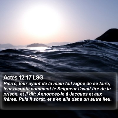 Actes 12:17 LSG Bible Verse Image