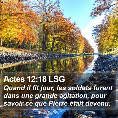 Actes 12:18 LSG Bible Verse Image