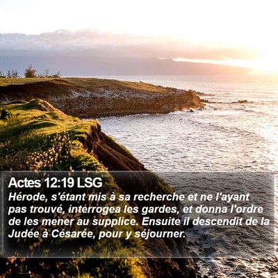 Actes 12:19 LSG Bible Verse Image