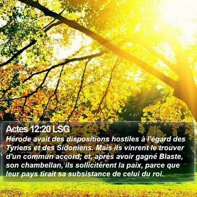 Actes 12:20 LSG Bible Verse Image