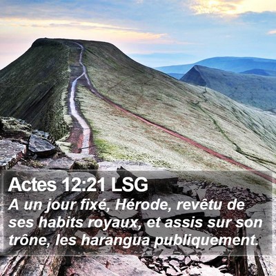 Actes 12:21 LSG Bible Verse Image