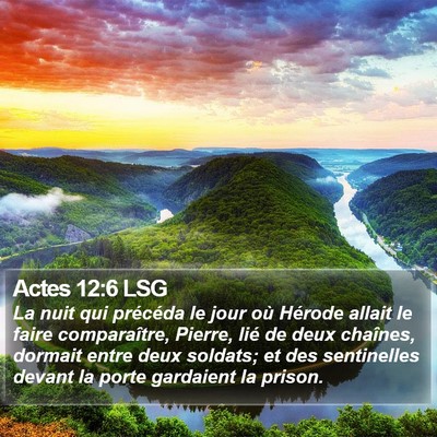 Actes 12:6 LSG Bible Verse Image
