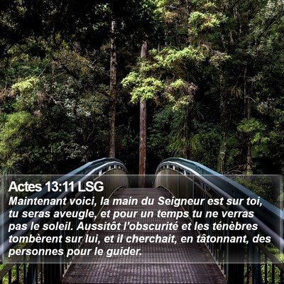 Actes 13:11 LSG Bible Verse Image