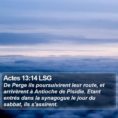 Actes 13:14 LSG Bible Verse Image