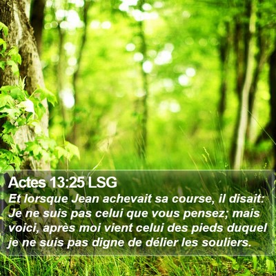 Actes 13:25 LSG Bible Verse Image