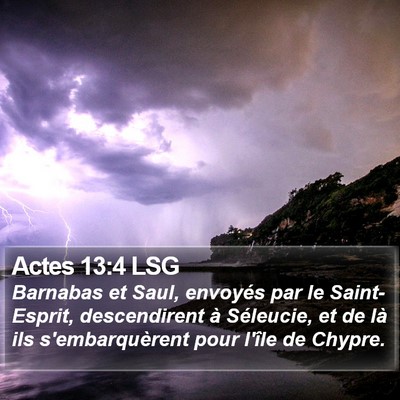 Actes 13:4 LSG Bible Verse Image