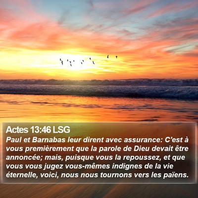 Actes 13:46 LSG Bible Verse Image