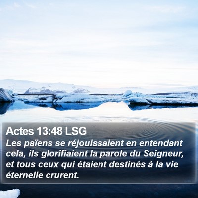 Actes 13:48 LSG Bible Verse Image