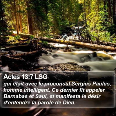 Actes 13:7 LSG Bible Verse Image