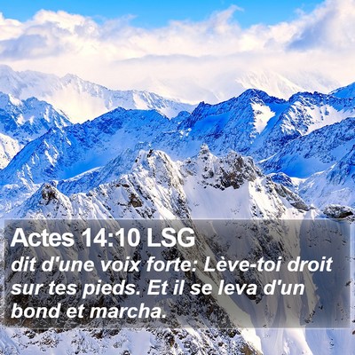 Actes 14:10 LSG Bible Verse Image