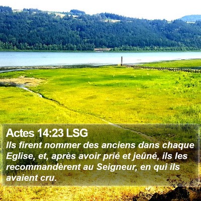 Actes 14:23 LSG Bible Verse Image